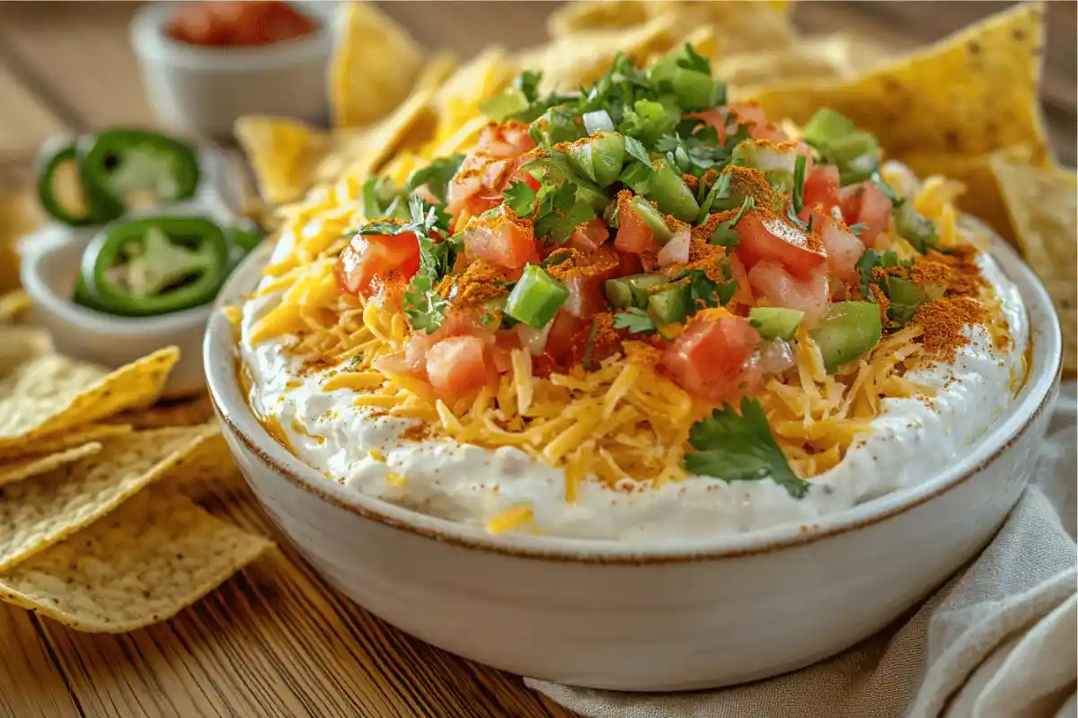 Creamy Taco Dip with Cream Cheese