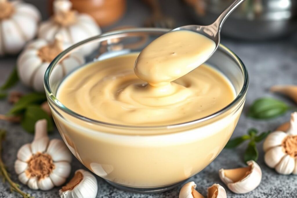 Creamy garlic sauce