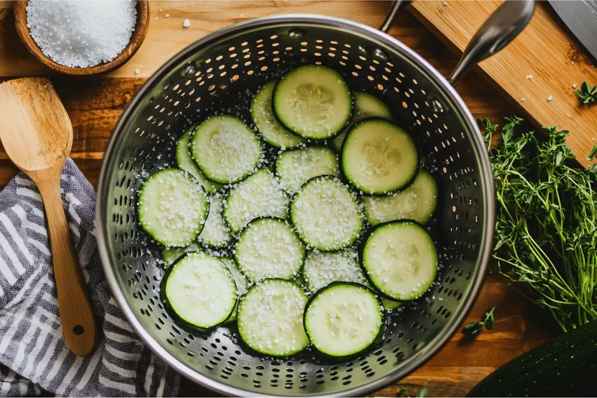 Does zucchini need to be salted before grilling