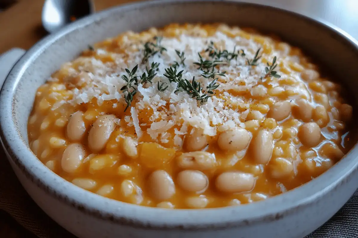 Pumpkin Risotto Beans